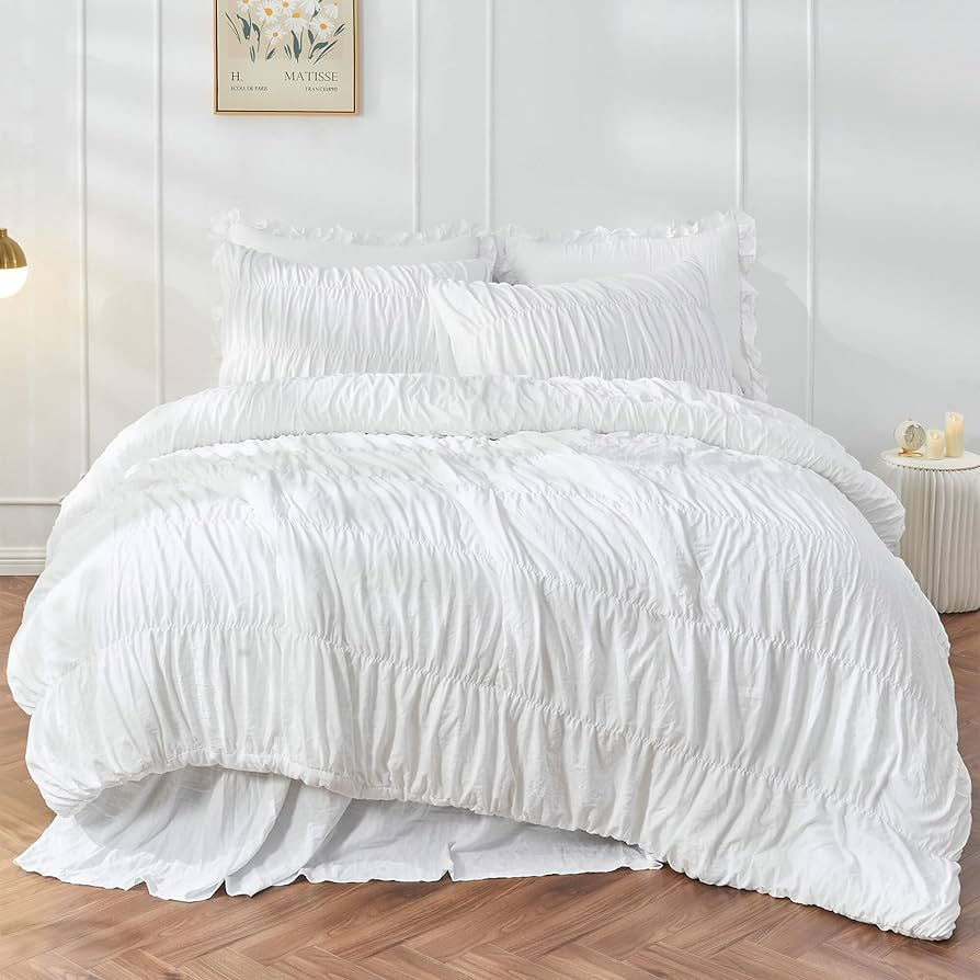 white comforter queen sets