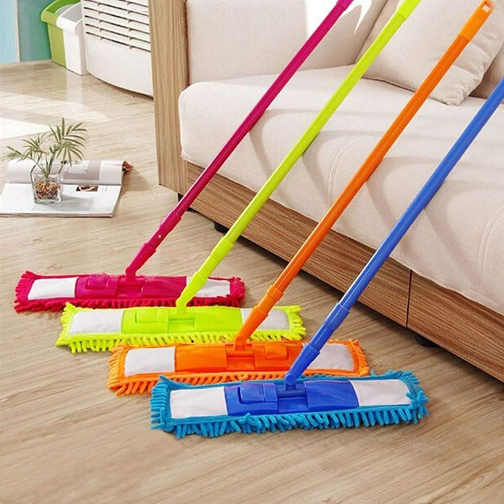 Plastic Microfiber Flat Mop